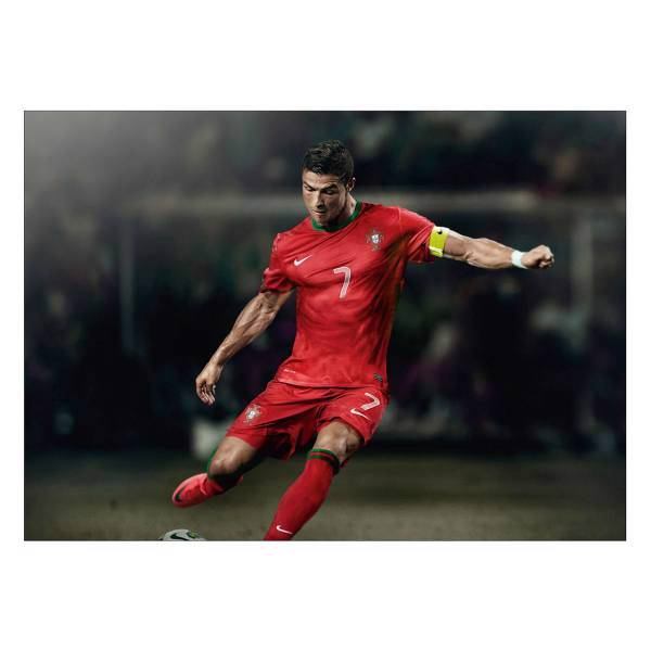 تابلو شاسی ونسونی طرح Cristiano Ronaldo Euro 2016 سایز 50x70 سانتی متر، Wensoni Cristiano Ronaldo Euro 2016 Chassis Size 50 x 70 Cm