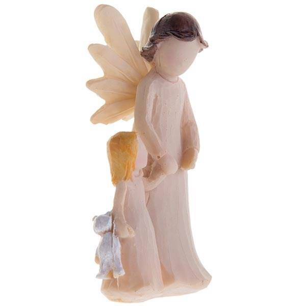 مجسمه فرشته و دخترک عروسک به دست، Angel And The Girl With Doll Statue