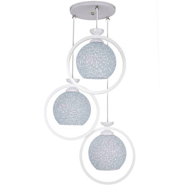 چراغ آویز چشمه نور 3 شعله کد G523/3H-WT، Cheshmeh Noor 523/3H-WT Three Branch Hanging Lamp