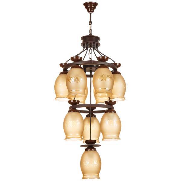 لوستر چشمه نور 10 شعله کد G559/6_3_1، Cheshmeh Noor G559/6_3_1 Ten Flames Chandelier