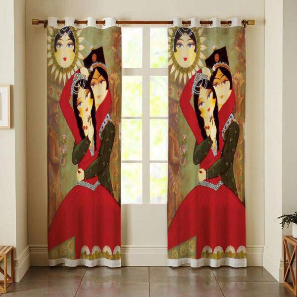 مجموعه دو عددی پرده مینوتو هوم مدل SA-073 ارتفاع 300 سانتی متر، minoto home SA-073 Curtain