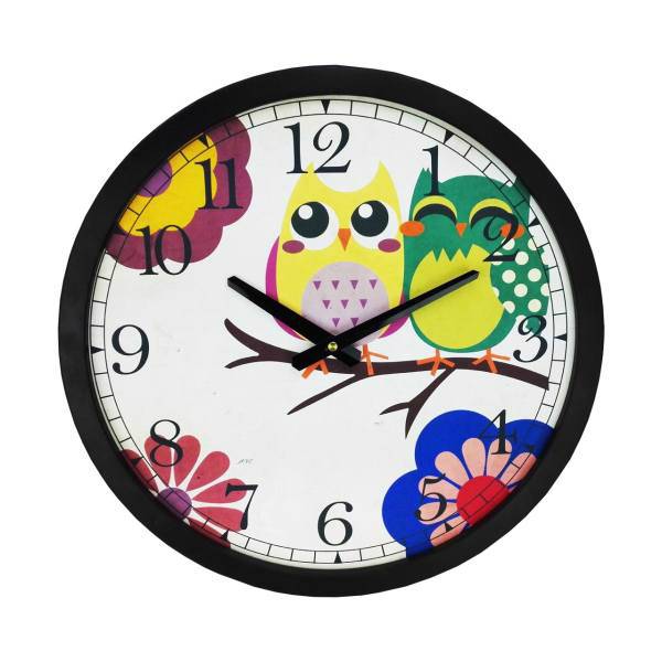 ساعت دیواری روستیک مدل Owl، Rustic Owl Wall Clock