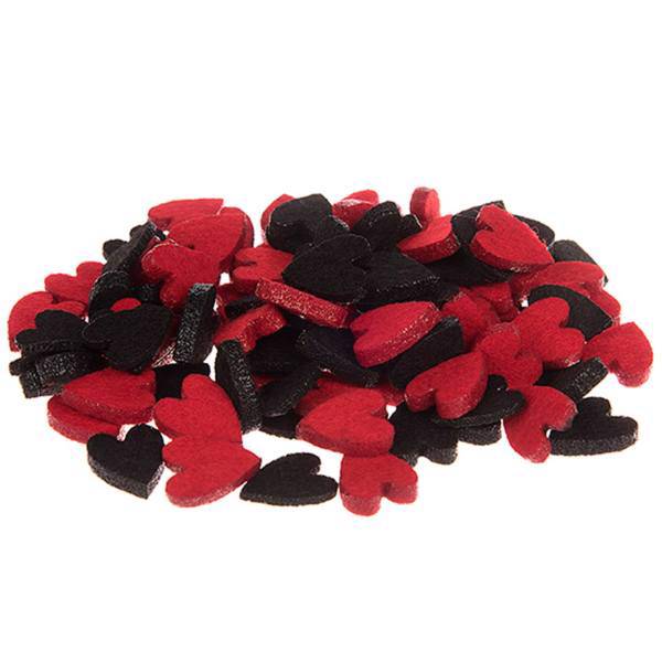 ابزار تزیینی کادو پالیز مدل Black And Red Heart - یک بسته، Paliz Black And Red Heart Decorative - 1 Pack