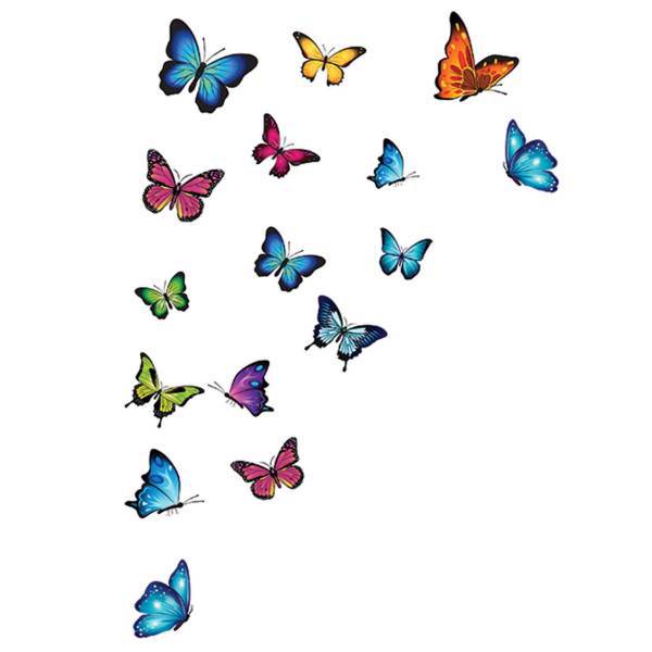 استیکر سالسو طرح پروانه های زیبا، salso nice butterflies sticker