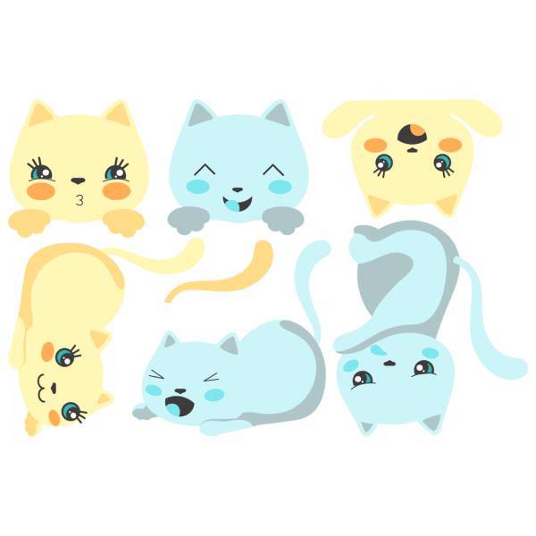 استیکر کلید و پریز سالسو طرح Cute Cat، Salso Cute Cat Sticker