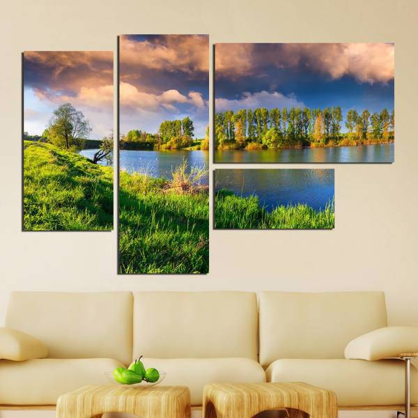 تابلو دیواری 4 تکه بارمان کد TA4202