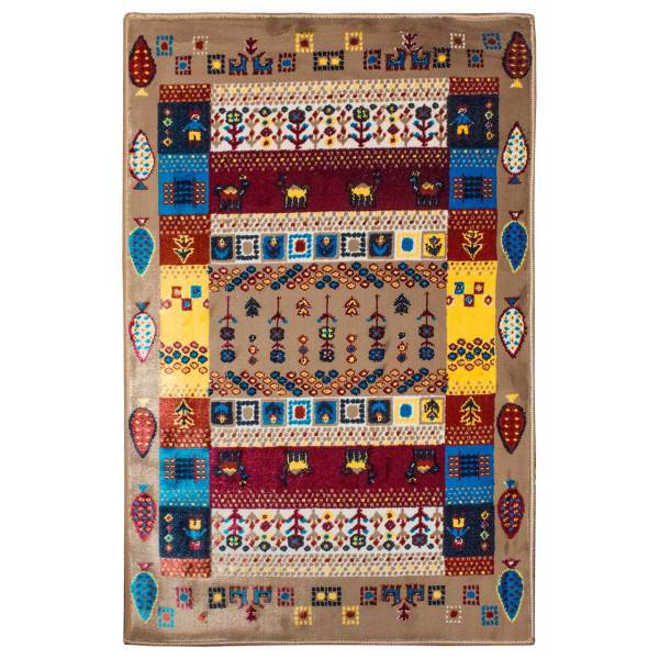فرش ماشینی ریما کد BC5140 زمینه کرم