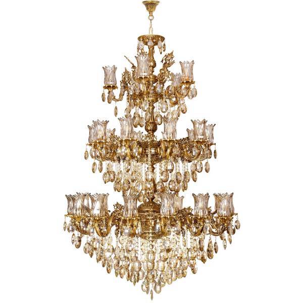 لوستر چشمه نور 30 شعله کد C2730، Cheshmeh Noor C2730 Thirty Flames Chandelier