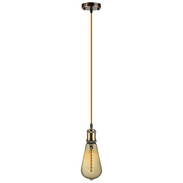 چراغ آویز چشمه نور کد T3334-1H-2 همراه با لامپ ادیسون، Cheshmeh Noor T3334-1H-2 Hanging Lamp