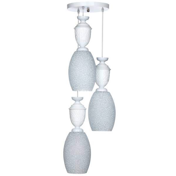 چراغ آویز چشمه نور 3 شعله کد G538/3H-WT، Cheshmeh Noor G538/3H-WT Three Branch Hanging Lamp