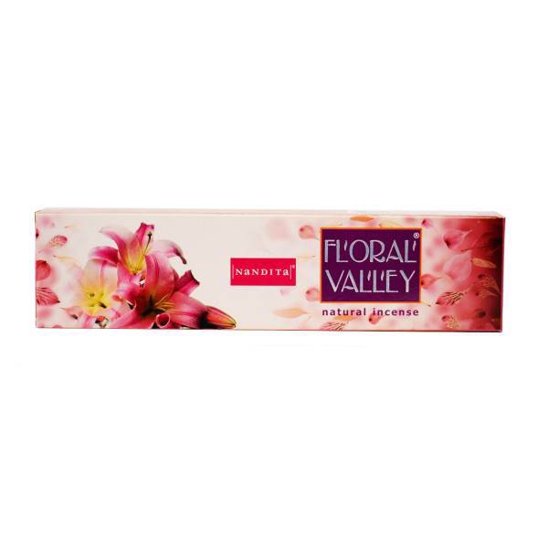 عود ناندیتا مدل Floral Valley کد 1025، Nandita Floral Valley 1025 Incense Sticks