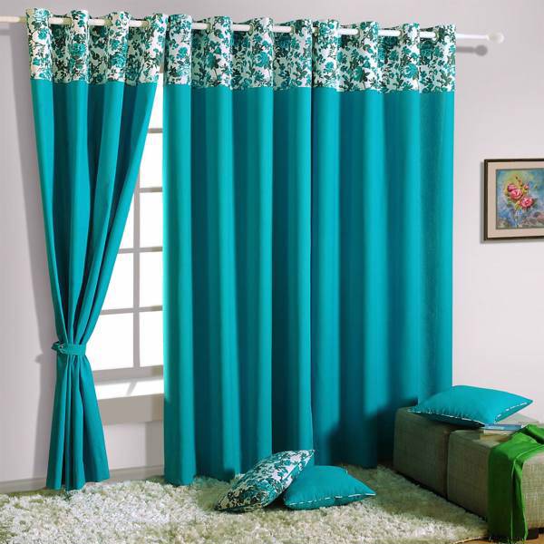 پرده کتان ساوایام هند مدل CU PCC L 2711 ارتفاع 280 سانتی متر، Swayam CU PCC L 2711 Curtain 280cm