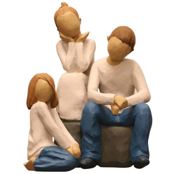 مجسمه امین کامپوزیت مدل Family Grouping کد530 بسته دوعددی، Amin Composite Family Grouping530 Statue Pack Of 2