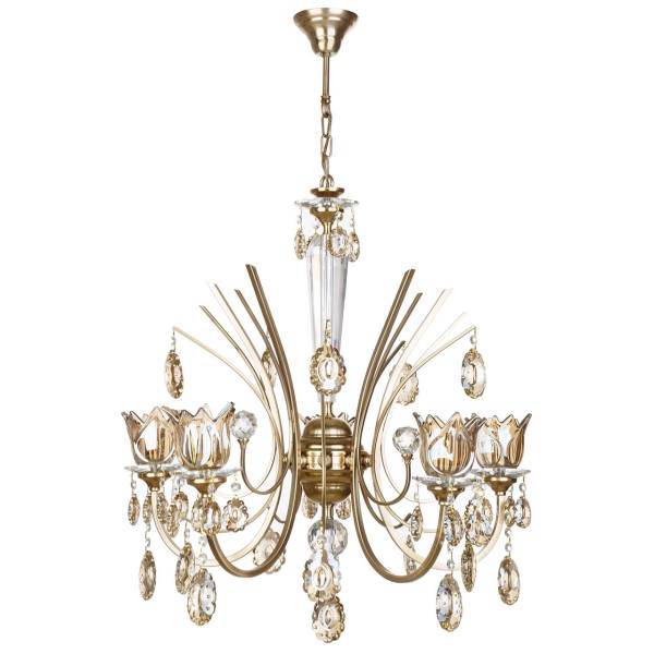 لوستر چشمه نور 6 شعله کد H2607/6A، Cheshmeh Noor H2607/6A Six Flames Chandelier