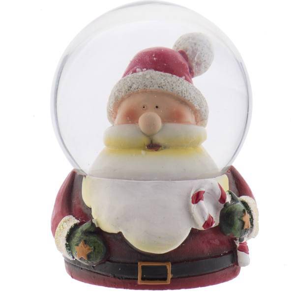 گوی برفی شیشه‌ای هستی لاکسی مدل بابانوئل سایز متوسط، Hostiluxi 254-3 Santa Claus Globe Size Medium