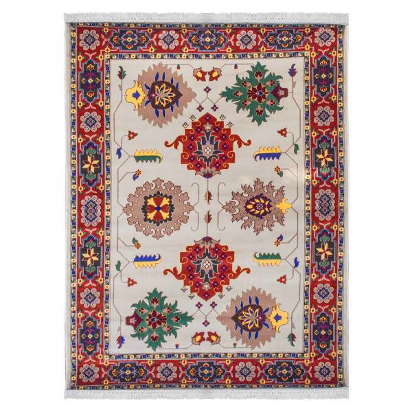 فرش ماشینی ریما کد BC015 زمینه سفید