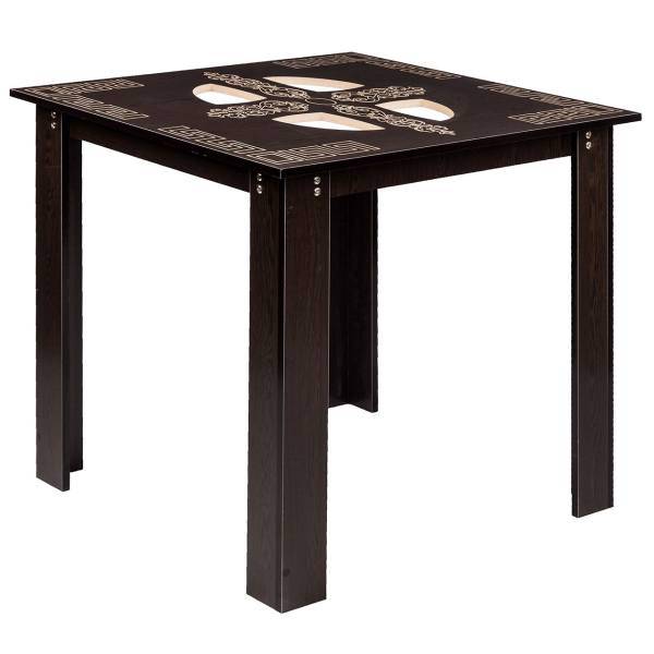 میز ناهار خوری صنایع چوب قائم کد K212 سایز 80 × 80، Sanaye Choob Ghaem K212MDF Dinning Room Table Size 80 x 80