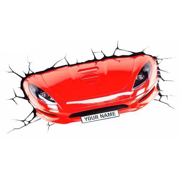 چراغ دیواری تری دی لایت اف ایکس مدل Red Car، 3D Light FX Red Car Wall Lamp