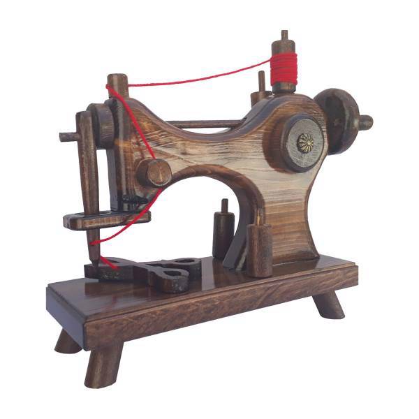 ماکت چرخ خیاطی برند چوبسی مدل B21، Wooden decorative sewing machine