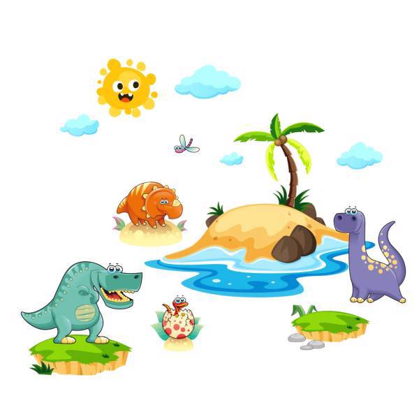 استیکر سالسو طرح Dinosaurs، Salso Dinosaurs Sticker