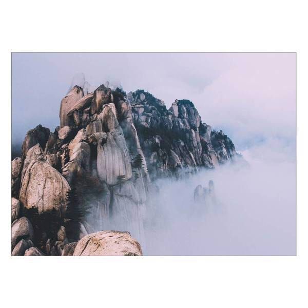 تابلو شاسی ونسونی طرح Cloudy Rock سایز 50 × 70 سانتی متر، Wensoni Cloudy Rock Chassis Size 50 x 70 Cm