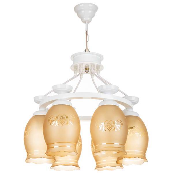 لوستر چشمه نور 6 شعله کد G559/6WT، Cheshmeh Noor G559/6WT Six Flames Chandelier