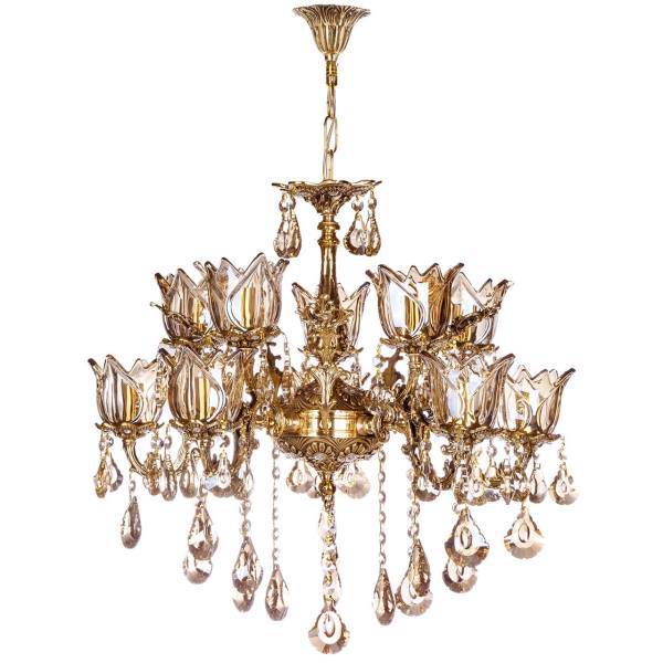 لوستر چشمه نور 10 شعله کد C2702/5، Cheshmeh Noor C2702/5 Ten Flames Chandelier