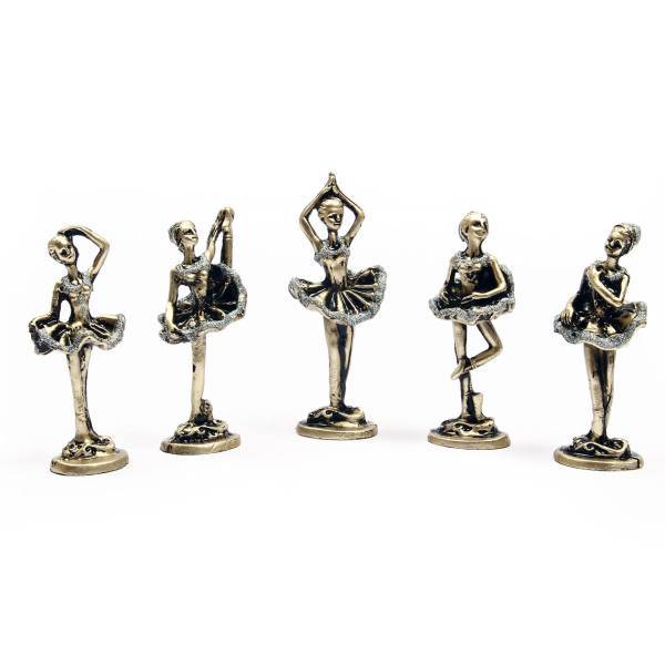 مجسمه فلزی بالرین آرت کن MB1035 مجموعه 5 عددی، Art Kan MB1035 Metal Ballerina FiveDigit Set