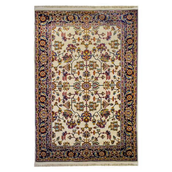 فرش ماشینی رویال کد FSM-C420 زمینه کرم