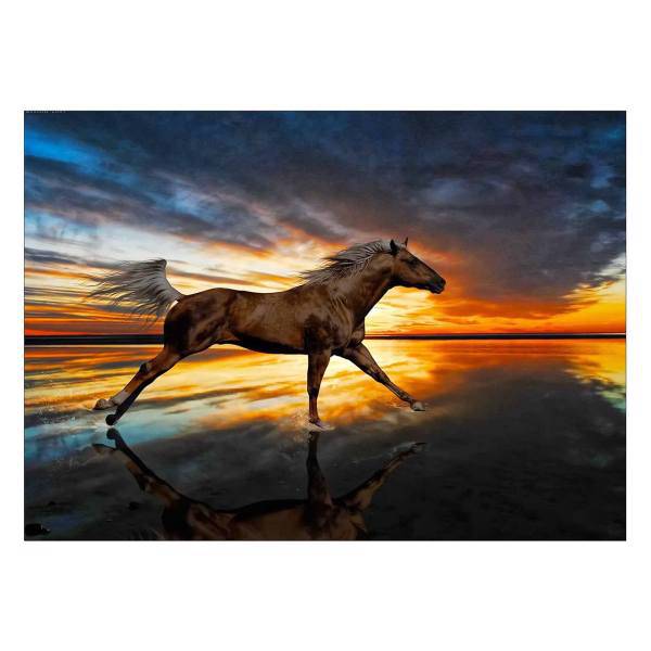 تابلو شاسی ونسونی طرح Horse Running سایز 50 × 70، Wensoni Horse Running Chassis Size 70 x 70