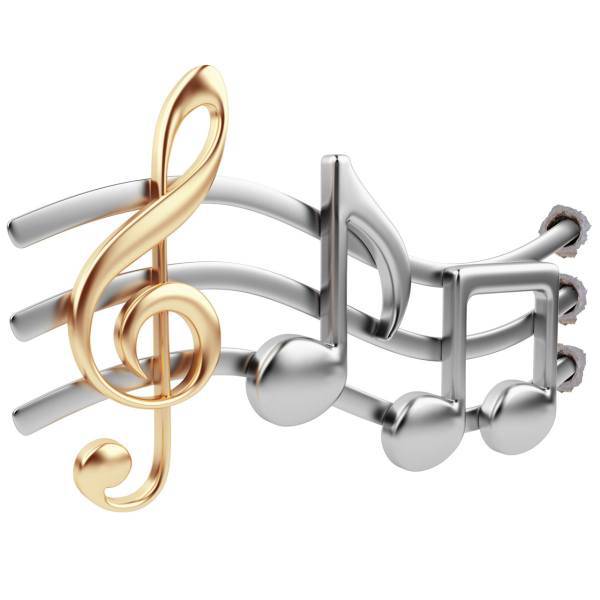 استیکر ژیوار طرح نت موسیقی، Zhivar Music Notes 3D Wall Sticker