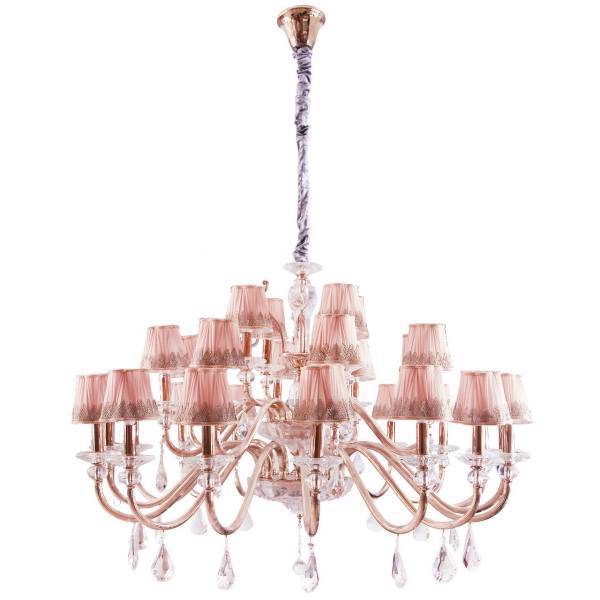 لوستر مجلل28 شعله کد 73625/28، Mojalal 73625/28 Flames Chandelier