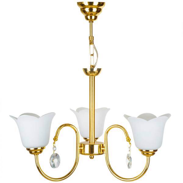 لوستر چشمه نور 3 شعله کد 856، Cheshmeh Noor 856 Three Branches Chandelier