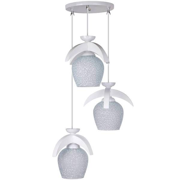 چراغ آویز چشمه نور 3 شعله کد G530/3H-WT، Cheshmeh Noor G530/3H-WT Three Branch Hanging Lamp