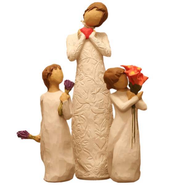 مجسمه امین کامپوزیت مدل Family Grouping کد 501 بسته 3 عددی، Amin Composite Family Grouping 501 Statue Pack Of 3