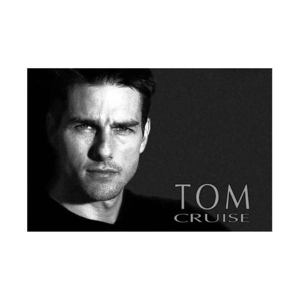 تابلو شاسی چوبی نوین نقش طرح تام کروز 01، Novinnaghsh Wooden Chassis Tom Cruise 01 Design