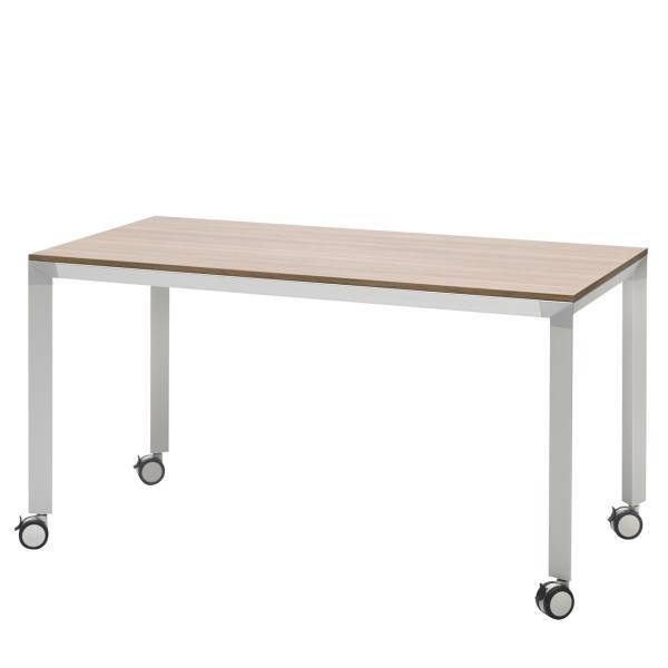 میز چرخ دار فرآذین مدل FED SP4 02 بلوطی روشن، Farazin FED SP4 02 Light Oak Wheeled Desk