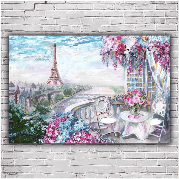 تابلو دیواری دکوگراف مدل Paris کد 337 سایز 60x40 سانتی متر، DecoGraph Paris 337 Chassis Size 60x40 Cm