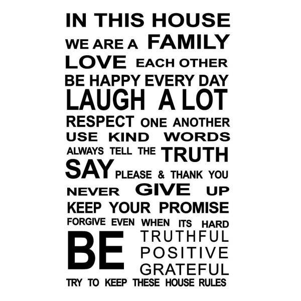 استیکر برشی پرشین استیکر طرح Home Rule، Persian Sticker Home Rule Wall Sticker