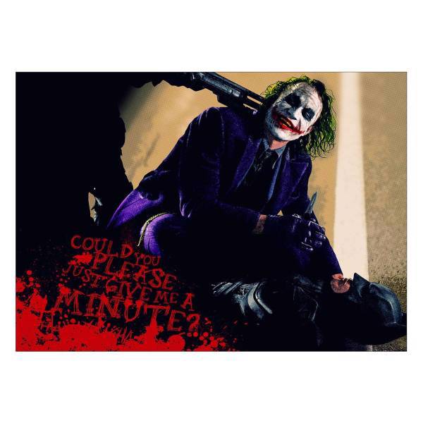 تابلو شاسی ونسونی طرح Joker Wants A Minute سایز 50 × 70، Wensoni Joker Wants A Minute Chassis Size 50 x 70