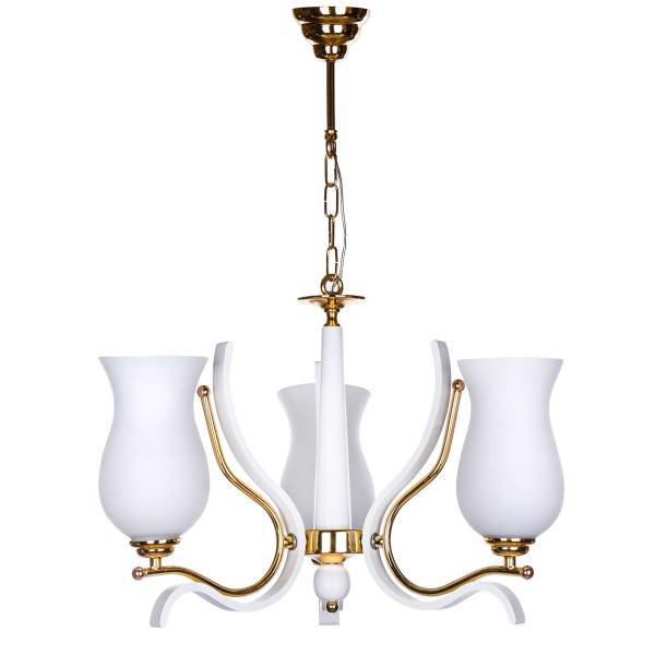 لوستر چشمه نور 3 شعله کد 828GWT، Cheshmeh Noor Three Branches 828GWT Chandelier