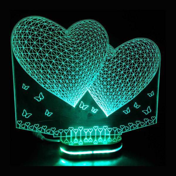 چراغ خواب سه بعدی هفت رنگ کد pb_008