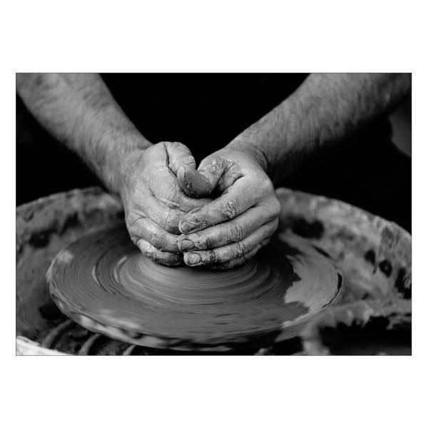 تابلو شاسی ونسونی طرح The Potter سایز 50x70 سانتی متر، Wensoni The Potter Chassis Size 50 x 70 Cm