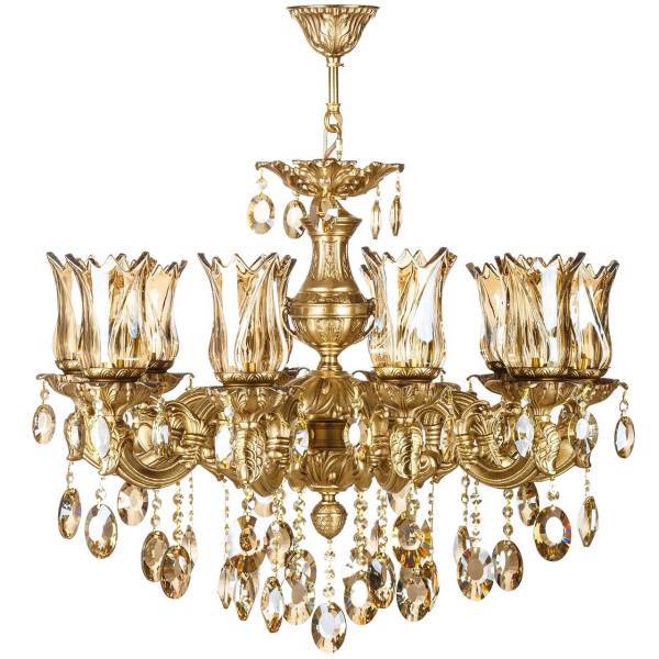 لوستر چشمه نور10 شعله کد C2547، Cheshmeh Noor C2547 Ten Flames Chandelier