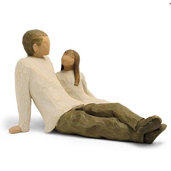 مجسمه ویلو تری مدل پدر و دختر، Willow Tree Father And Daughter 26031 Statue