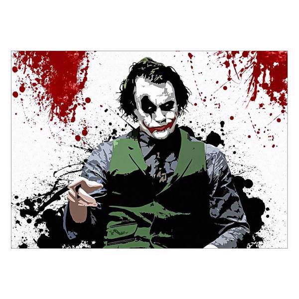 تابلو شاسی ونسونی طرح Painted Joker سایز 50 × 70، Wensoni Painted Joker Chassis Size 70 x 50