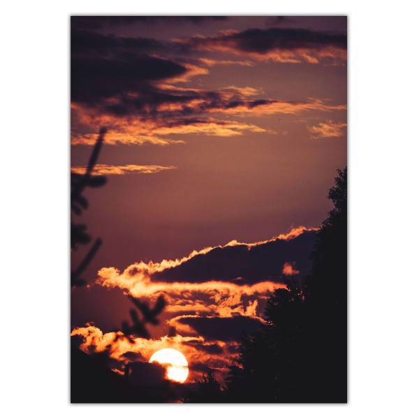 تابلو شاسی ونسونی طرح Pinky Sunset سایز 50x70 سانتی متر، Wensoni Pinky Sunset Chassis Size 50 x 70 Cm