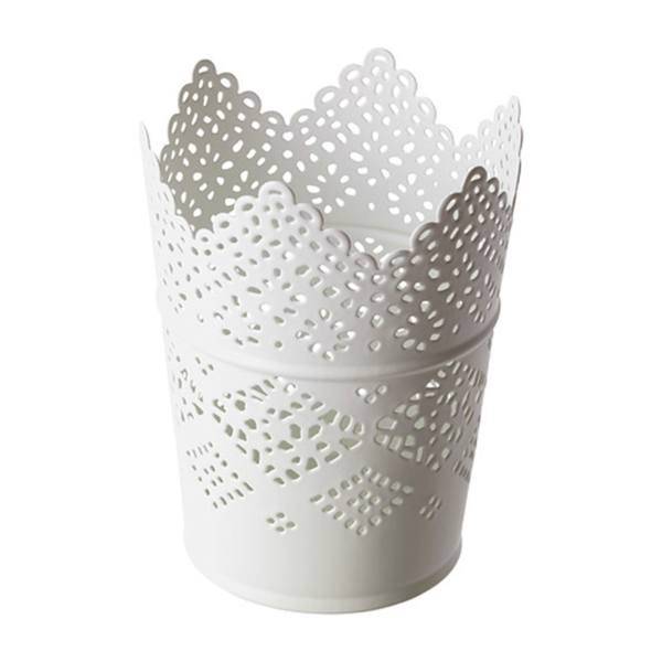 جاشمعی سفید کوچک ایکیا مدل Skurar، Ikea Skurar Candle Stick White Small