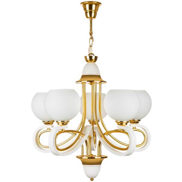 لوستر چشمه نور 5 شعله کد 835/5GWT، Cheshmeh Noor 835/5GWT Five Flames Chandelier