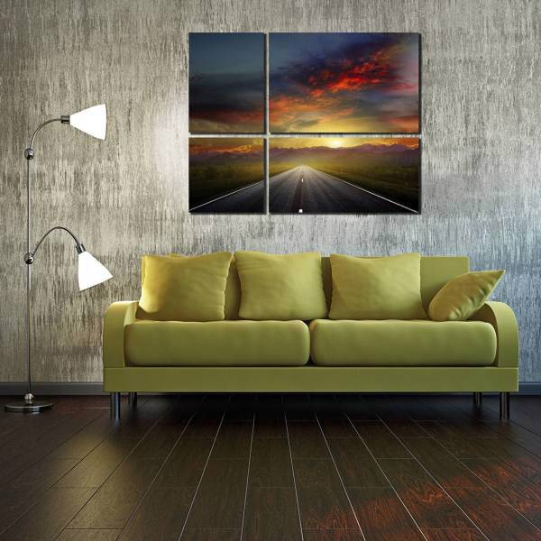 تابلو دیواری 4 تکه آریکان کد TA714